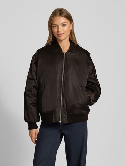 Ivy Oak Bomberjack met steekzakken, model 'JANE' Donkerbruin - 4