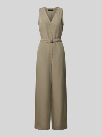 Mango Jumpsuit mit Gürtel Khaki 2