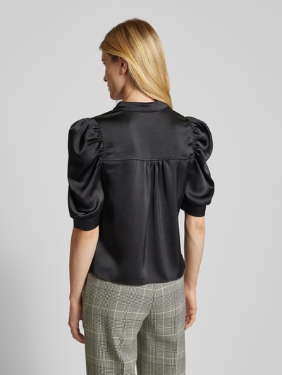 Neo Noir Blouseshirt met V-hals, model 'Roella' Zwart - 5