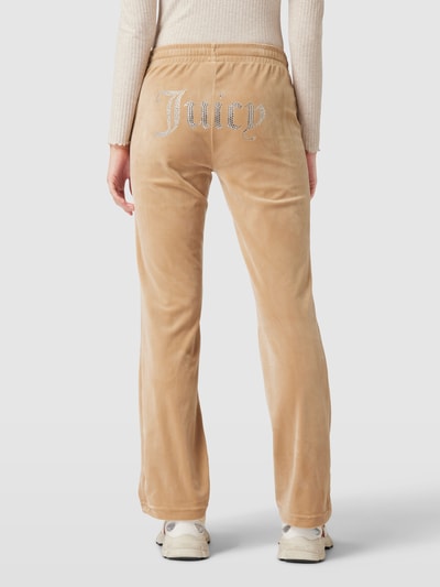 Juicy Couture Sweatpants mit Strasssteinbesatz Modell 'TINA' Beige 5