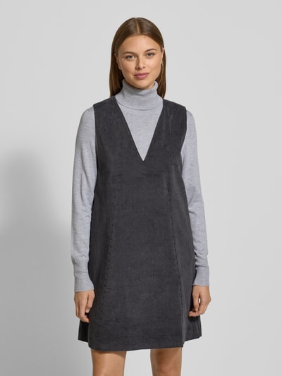 Armedangels Soepele corduroy jurk van katoenmix, model 'PINAAFO' Antraciet - 4