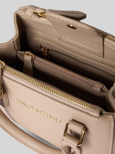 VALENTINO BAGS Torebka z aplikacją z logo model ‘ZERO RE’ Beżowy 4