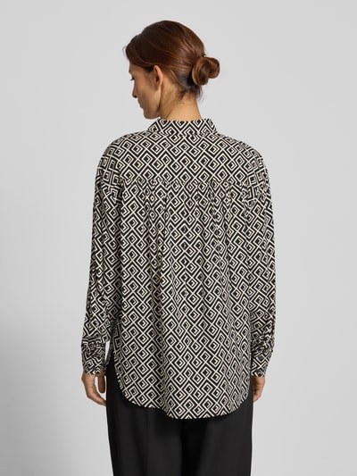 Christian Berg Woman Regular fit overhemdblouse van viscose met grafisch motief Zwart - 5