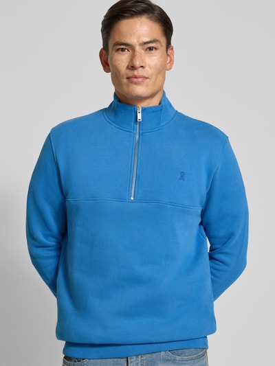 Armedangels Regular Fit Troyer aus reine Baumwolle Modell 'WAARLO' Royal 3