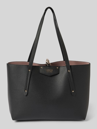 Guess Tote bag met labeldetail, model 'BRENTON' Zwart - 2