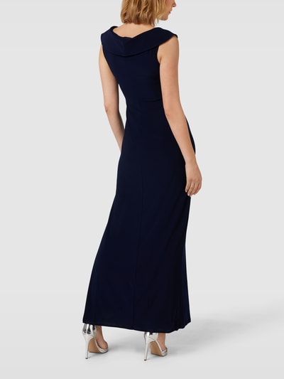 Lauren Ralph Lauren Abendkleid mit Wickel-Optik Modell 'LEONIDAS' Marine 5