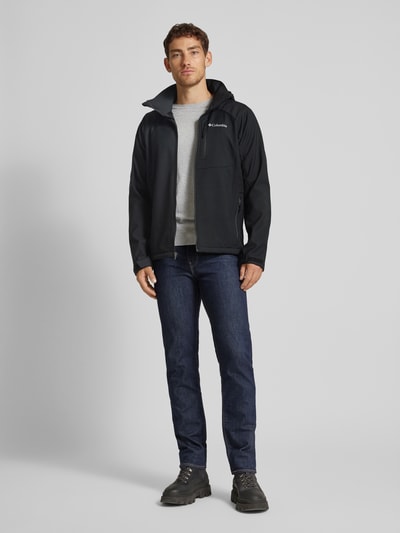 COLUMBIA Softshell-Jacke mit Label-Print Modell 'CASCADE RIDGE' Black 1