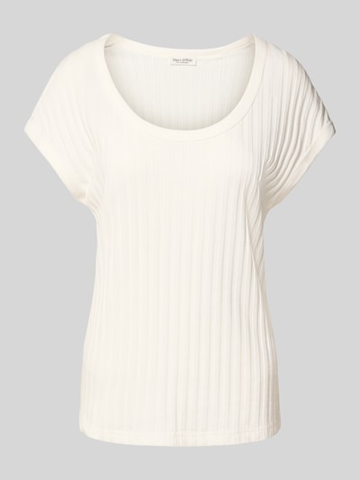 Marc O'Polo Slim Fit T-Shirt aus Baumwoll-Mix Offwhite 2