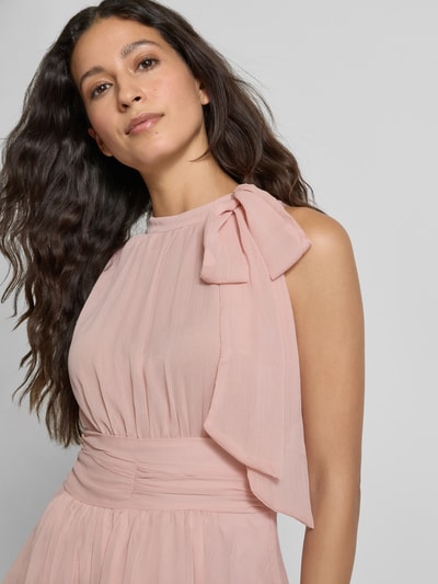 Neo Noir Maxikleid im Stufen-Look Modell 'MARLI SOLID CHIFFON DRESS' Hellrosa 3
