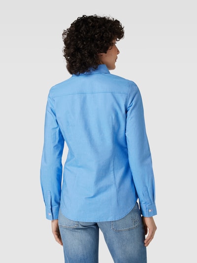 Christian Berg Woman Bluzka koszulowa o kroju slim fit z kołnierzykiem typu kent Niebieski 5