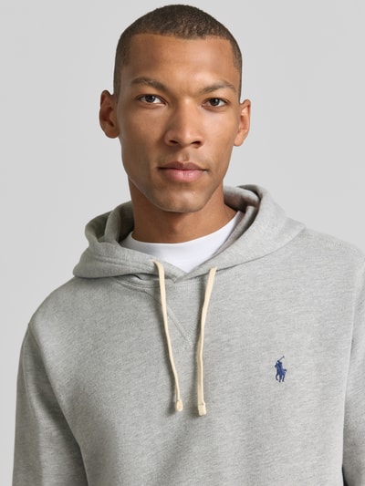 Polo Ralph Lauren regular fit hoodie van katoenmix Lichtgrijs gemêleerd - 3