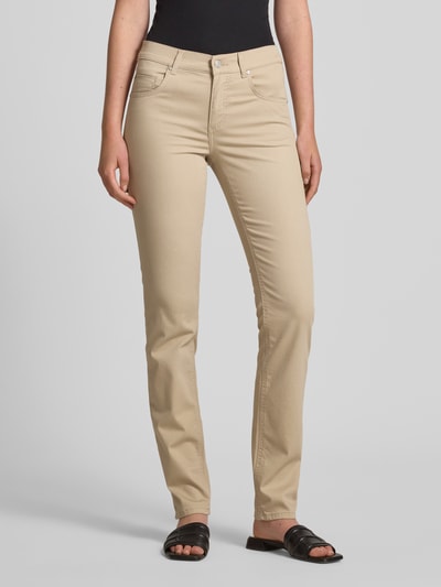 Angels Slim fit jeans met stretch, model 'Cici' Zand - 4