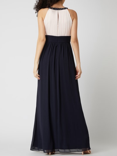 Jake*s Cocktail Abendkleid mit Ziersteinen  Marine Melange 4