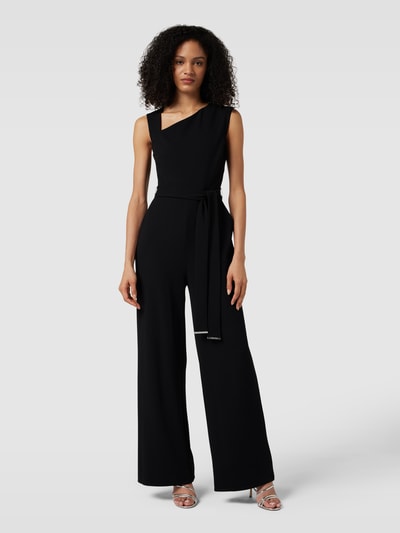 Calvin Klein Womenswear Jumpsuit mit rückseitigem Cut Out Modell 'SCUBA CREPE' Black 4