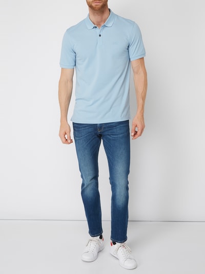 BOSS Regular Fit Poloshirt mit Logo-Stickerei  Bleu 1