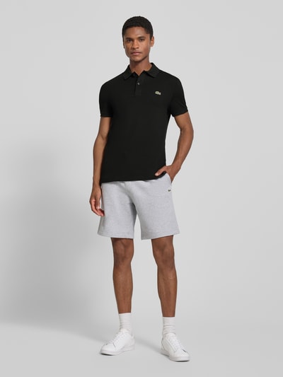 Lacoste Koszulka polo o kroju slim fit z czystej bawełny Czarny 1