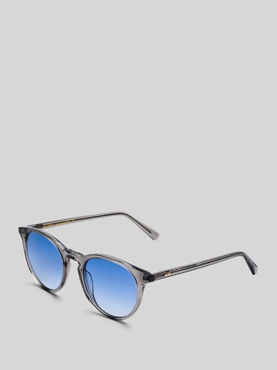 MessyWeekend Runde Sonnenbrille Modell 'NEW DEPP' Hellgrau 3