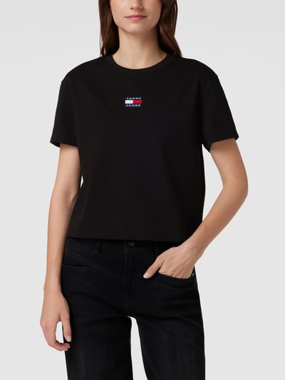 Tommy Jeans T-Shirt mit Label-Patch Black 4