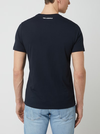 Karl Lagerfeld T-shirt van katoen  Donkerblauw - 5