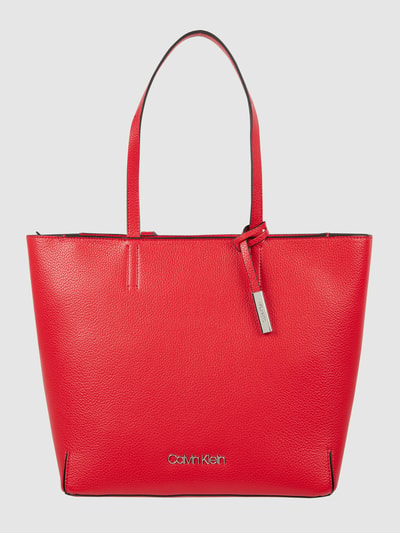 CK Calvin Klein Shopper in Leder-Optik  Rot 1