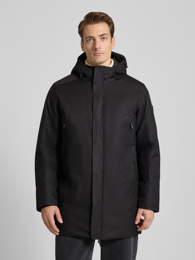 BOSS Green Regular fit parka van waterdicht materiaal, model 'HEXATECH' Zwart - 4