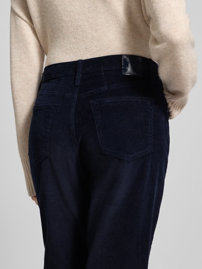 Brax Corduroy broek met 5-pocketmodel, model 'MILEY' Marineblauw - 3