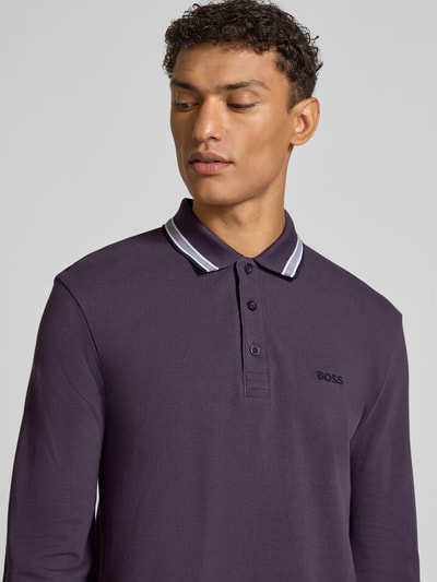 BOSS Green Koszulka polo o kroju Regular Fit z czystej bawełny Jasnośliwkowy 3