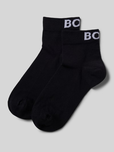 BOSS Sokken met labelstitching in een set van 2 paar Zwart - 1