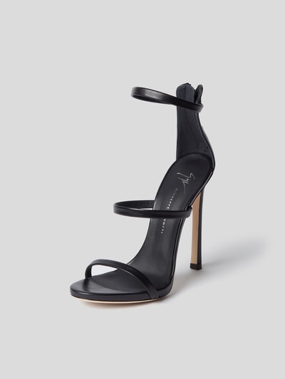 Giuseppe Zanotti Sandaletten mit Reißverschluss Black 2