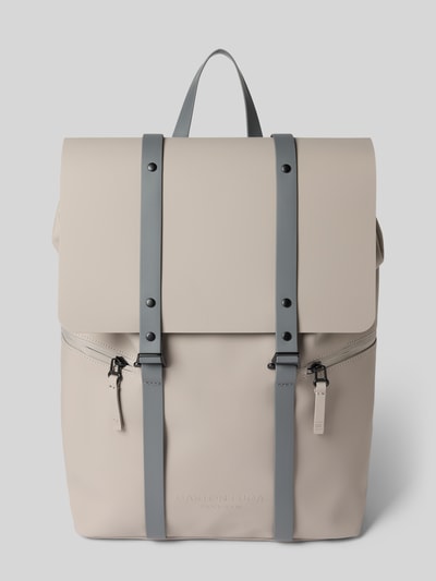 GASTON LUGA Rucksack mit Reißverschlusstaschen Modell 'SPLÄSH 2.0' Taupe 2