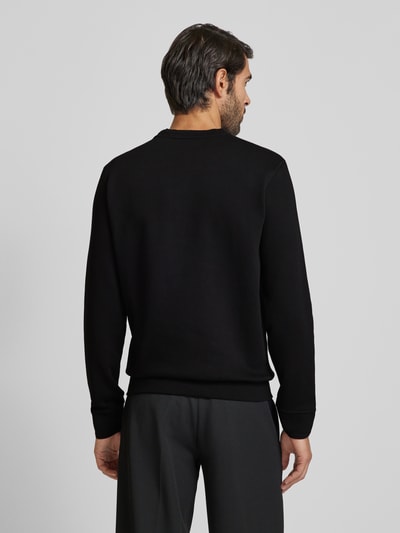 Guess Sweatshirt mit Label-Stitching Modell 'BOX' Black 5