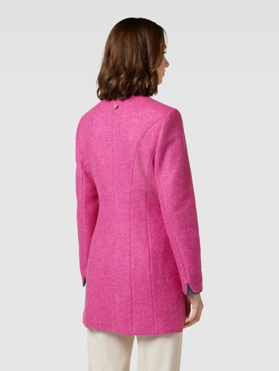 WHITE LABEL Longblazer mit Stehkragen und Pattentaschen Pink 5