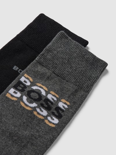 BOSS Sokken met labelprint in een set van paar in zwart online