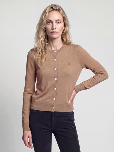 Polo Ralph Lauren Cardigan aus Wolle mit Logo-Stitching Camel 4