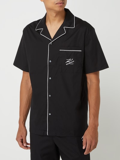 Karl Lagerfeld Pyjama-Oberteil mit Stretch-Anteil  Black 4