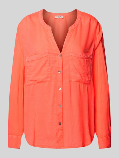 Christian Berg Woman Overhemdblouse met borstzakken Neon oranje - 2