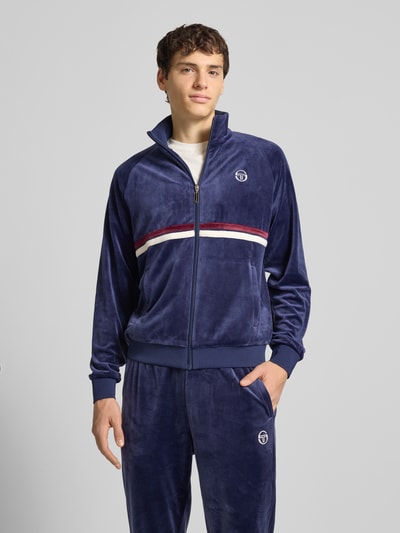 SERGIO TACCHINI Sweatjacke mit Stehkragen Modell 'DALLAS' Marine 4