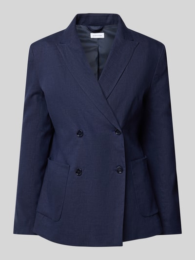 Seidensticker Leinenblazer mit aufgesetzten Taschen Marine 2