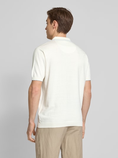 Fynch-Hatton Poloshirt mit kurzer Knopfleiste Offwhite 5