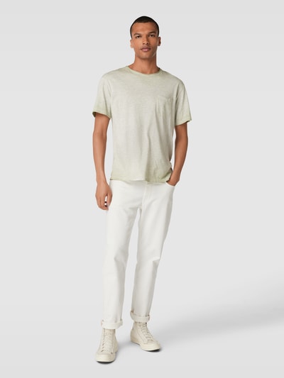 Jack & Jones Premium T-shirt met viscose en borstzak, model 'BLUJACK' Steengrijs - 1