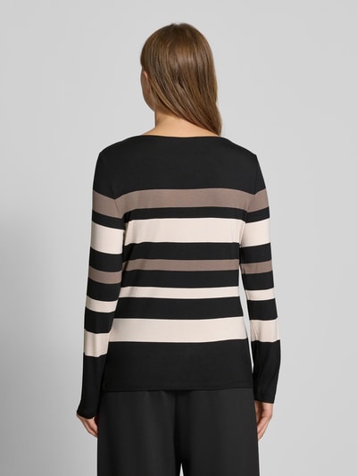 Betty Barclay Slim fit shirt met lange mouwen met strass-steentjes, model 'Oktober' Zwart - 5