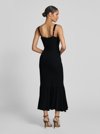 Guess Maxikleid mit Karree-Ausschnitt Modell 'FLEUR' BLACK 5