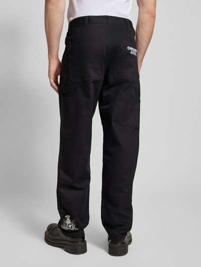 Carhartt Work In Progress Regular Fit Hose mit Motiv-Stitching Modell 'DUCKS' Black 5