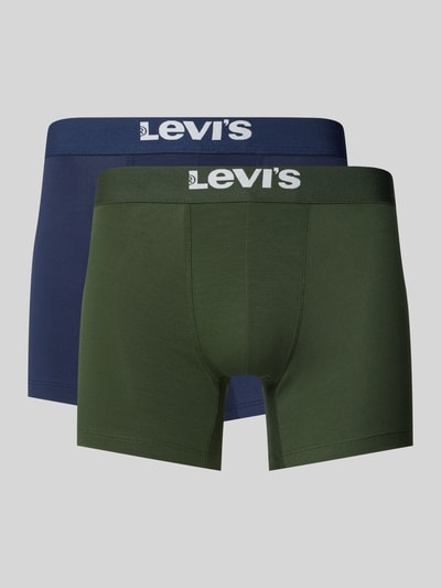 Levi's® Trunks mit elastischem Logo-Bund im 2er-Pack Dunkelgruen 1