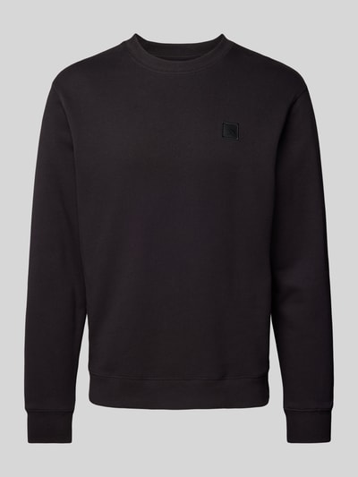 Scotch & Soda Sweatshirt mit gerippten Abschlüssen Black 2