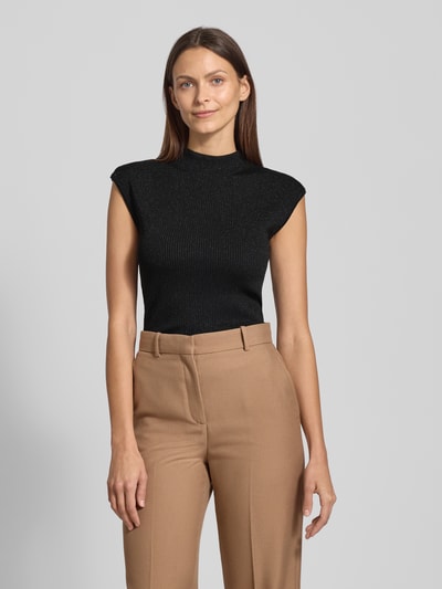 ICHI Tanktop in Strick-Optik Modell 'CODY' Black 4