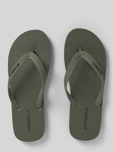 ONeill Teenslippers met labeldetail Olijfgroen - 3