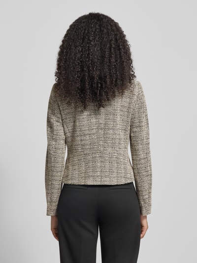 Christian Berg Woman Selection Żakiet żakardowy o kroju regular fit z okrągłym dekoltem Camel 5