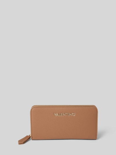 VALENTINO BAGS Portemonnee met labelapplicatie, model 'ARCADIA' Camel - 1