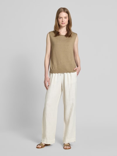 Marc O'Polo Straight Fit Jogpants aus reinem Leinen Sand 1